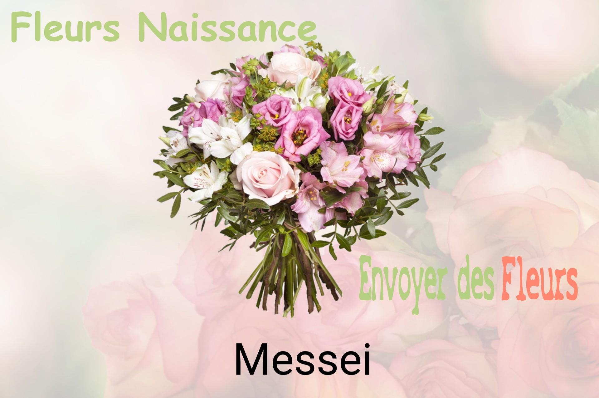 Bouquet de fleurs de naissance livré à Messei